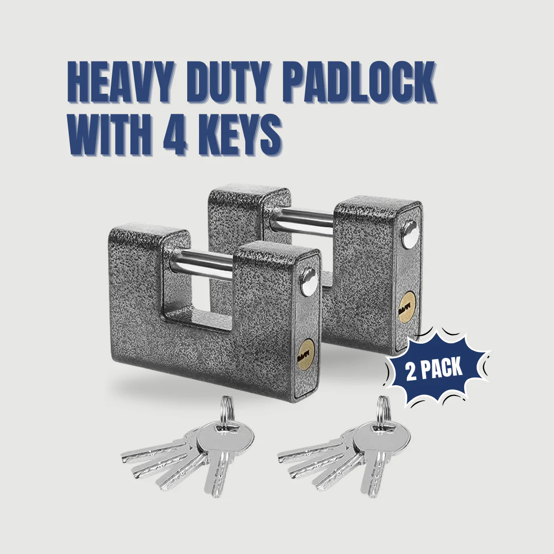 Shipping Container Locks - Heavy Duty Padlock with 4 Keys - Image 6
